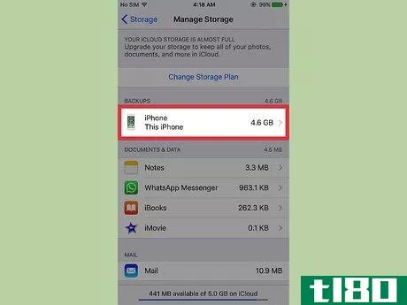 Image titled Check Available iCloud Storage on an iPhone Step 9