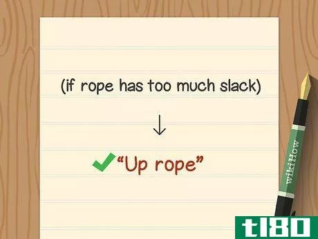 Image titled Communicate Basic Rock Climbing Commands With Your Belayer Step 4