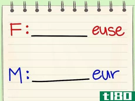 Image titled Change Masculine Nouns to Feminine Nouns in French Step 3