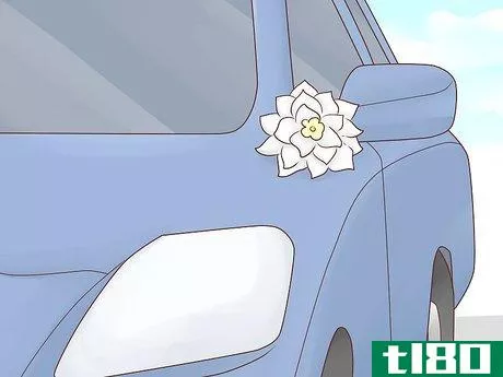 Image titled Decorate a Wedding Car with Ribbon Step 14