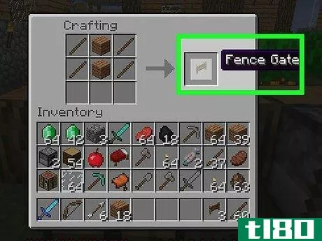 Image titled Craft a Fence in Minecraft Step 3