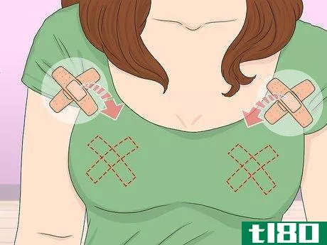 Image titled Cover Your Nipples Without a Bra Step 3