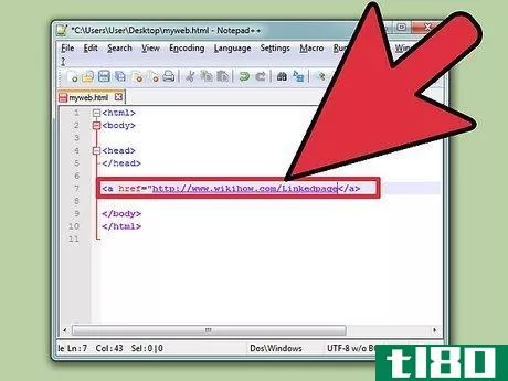Image titled Create a Link With Simple HTML Programming Step 2