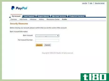 Image titled Confirm That Your PayPal Account Is Closed Step 2