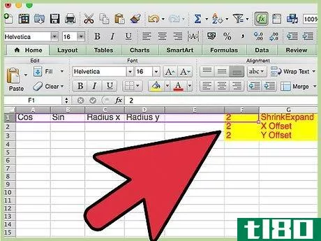 Image titled Create a Sin and Cos Circle in Excel Step 5
