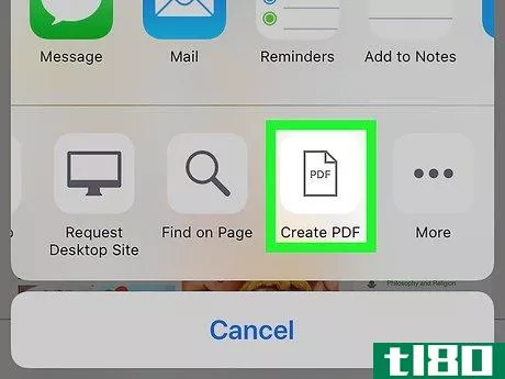 Image titled Create PDFs in Safari on iPhone or iPad Step 5
