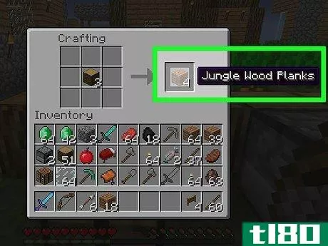 Image titled Craft a Fence in Minecraft Step 1