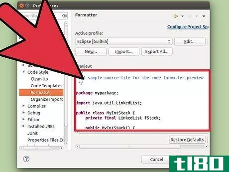 Image titled Change the Default Format Settings in Eclipse Step 14