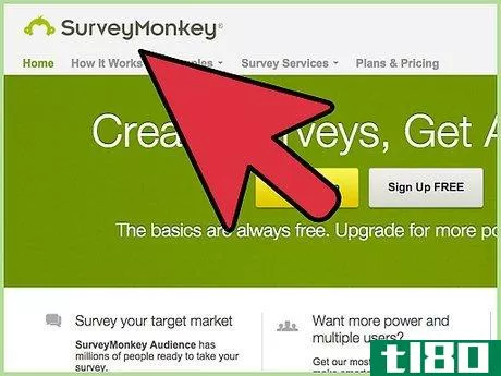 Image titled Create an Online Survey With Surveymonkey Step 1