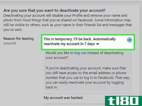 Image titled Deactivate a Facebook Account Step 21