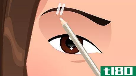 如何创建眉缝(create eyebrow slits)