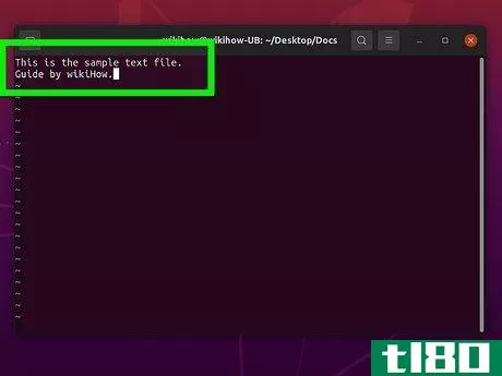 Image titled Create and Edit Text File in Linux by Using Terminal Step 12