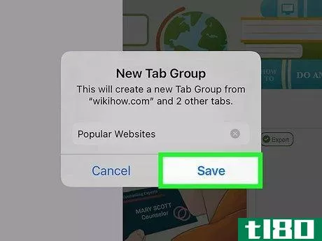 Image titled Create Tab Groups in Safari Step 5