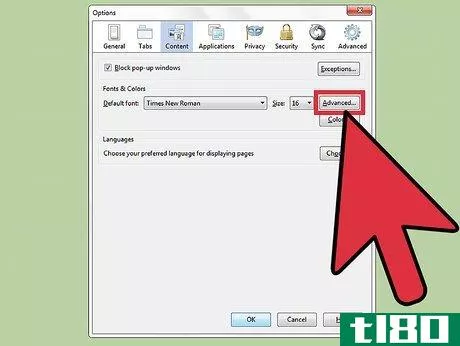 Image titled Change the Default Font in Firefox Step 7