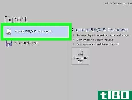 Image titled Convert a Microsoft Word Document to PDF Format Step 18