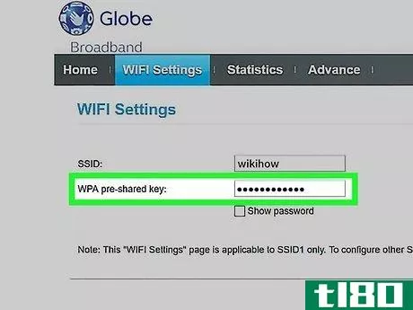 Image titled Change Your Globe WiFi Password Step 3