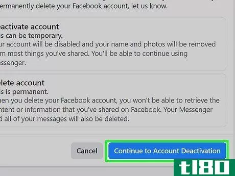 Image titled Deactivate a Facebook Account Step 19