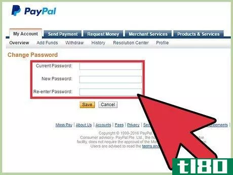 Image titled Change a PayPal Password Step 5