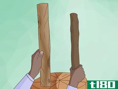 如何收集木头做拐杖(collect wood to make a walking stick)