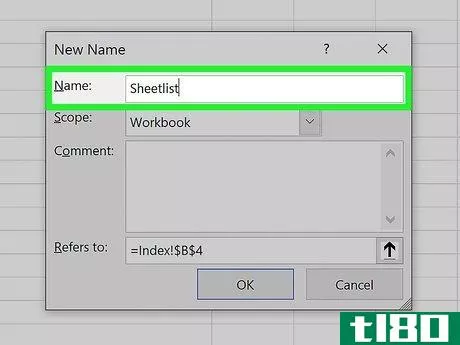 Image titled Create an Index in Excel Step 7