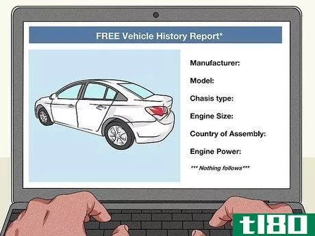 Image titled Check Vehicle History for Free Step 1