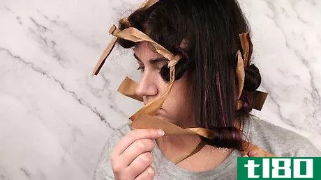 Image titled Curl Your Hair With Paper Bags Step 9