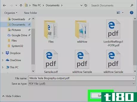 Image titled Convert a Google Doc to a PDF on PC or Mac Step 13