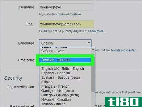 Image titled Change the Language on Twitter Step 4