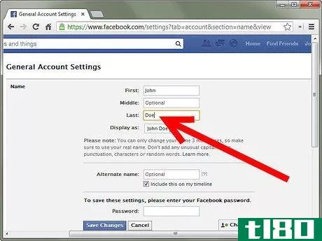 Image titled Change Your Name on Facebook So People Can Search Your Maiden or Married Name Step 5
