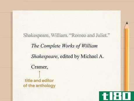 Image titled Cite Romeo and Juliet in MLA Step 4