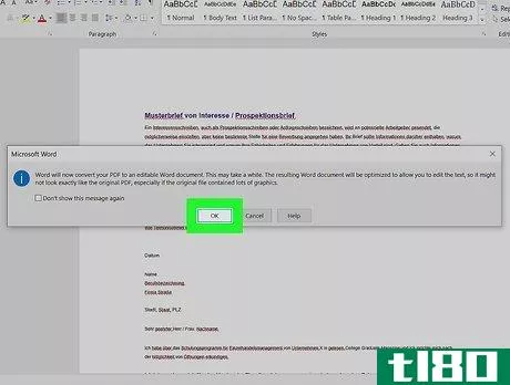 Image titled Convert a PDF to a Word Document Step 13