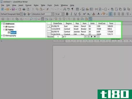 Image titled Convert a LibreOffice Spreadsheet Into a Database for Mail Merge Documents Step 17