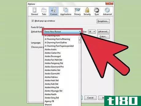 Image titled Change the Default Font in Firefox Step 5