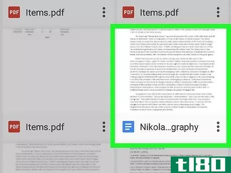 Image titled Convert a Google Doc to a PDF on Android Step 1