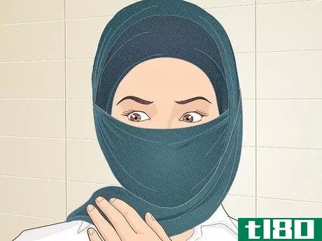 Image titled Cover Your Face with a Hijab Step 17