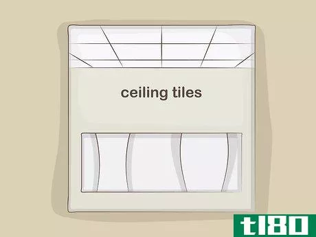 Image titled Cut Ceiling Tiles Step 1