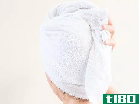 Image titled Create a Turban With a Towel to Dry Wet Hair Step 10