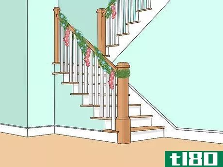 Image titled Decorate Stairs for Christmas Step 11