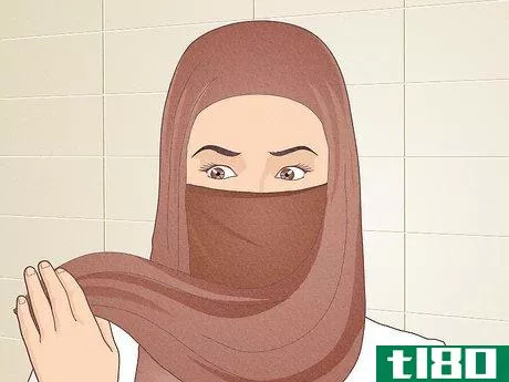 Image titled Cover Your Face with a Hijab Step 12