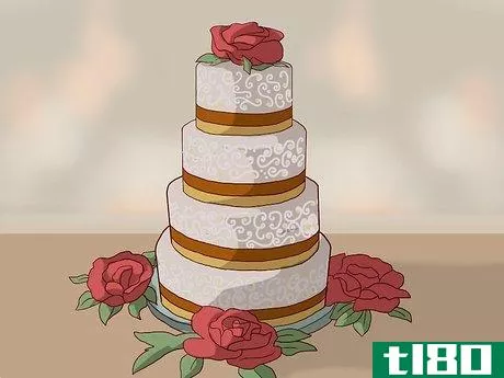 Image titled Decorate a Winter Wedding Cake Step 3