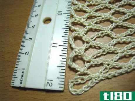Image titled Count the loops and measure the fabric.