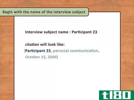 Image titled Cite an Interview in APA Step 4