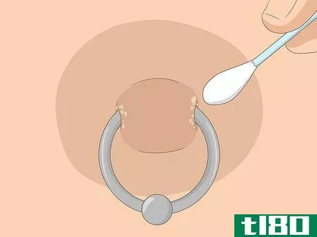 Image titled Clean a Nipple Piercing Step 2