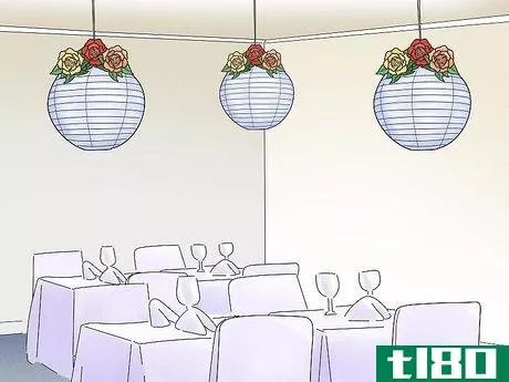 Image titled Decorate a Low Ceiling for a Wedding Reception Step 7