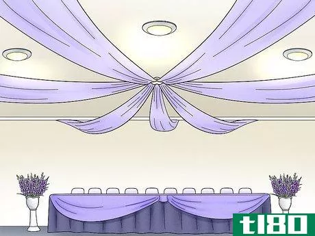 Image titled Decorate a Low Ceiling for a Wedding Reception Step 1