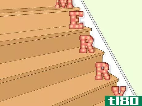 Image titled Decorate Stairs for Christmas Step 14