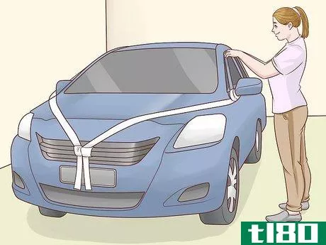 Image titled Decorate a Wedding Car with Ribbon Step 8