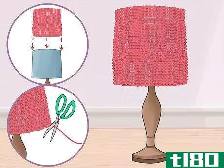 Image titled Crochet a Lamp Shade Cover Step 6
