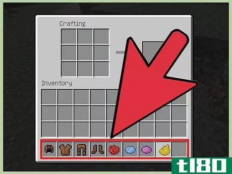 Image titled Change Leather Armour Colour in Minecraft Step 1