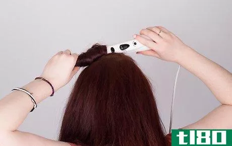 Image titled Curl Hair Using a Hot Air Brush Step 17